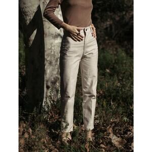 OZMA of California Kate Pant Cigarette High Rise Tapered Leg Denim Size 27